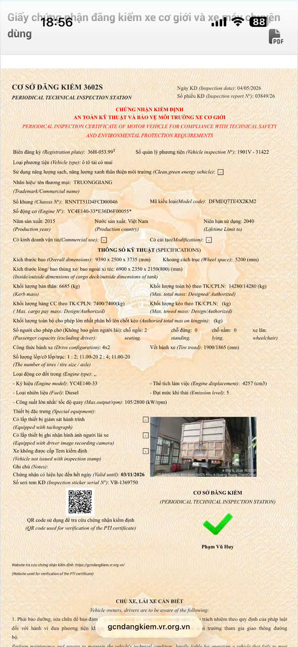 truong giang 7t4 xe dan dung